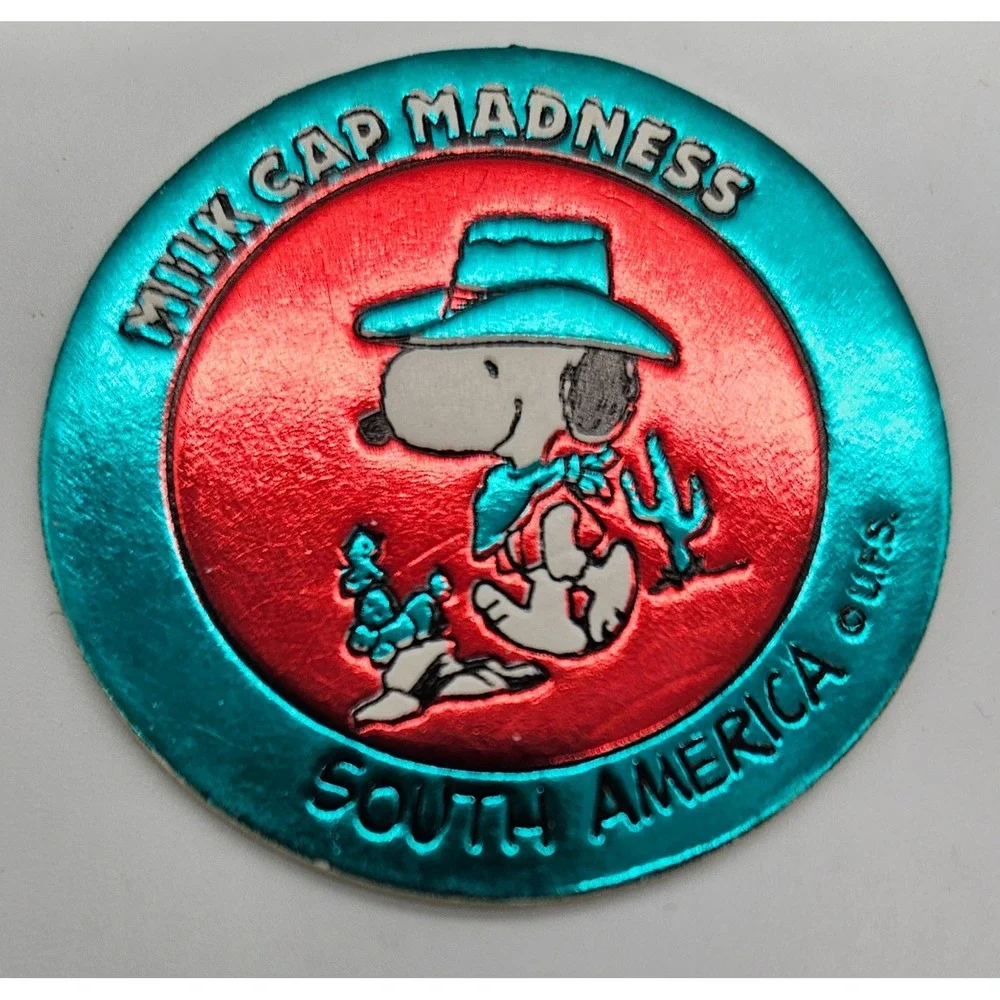 Milk Cap Madness‎ Snoopy South America Milk Caps Collectible